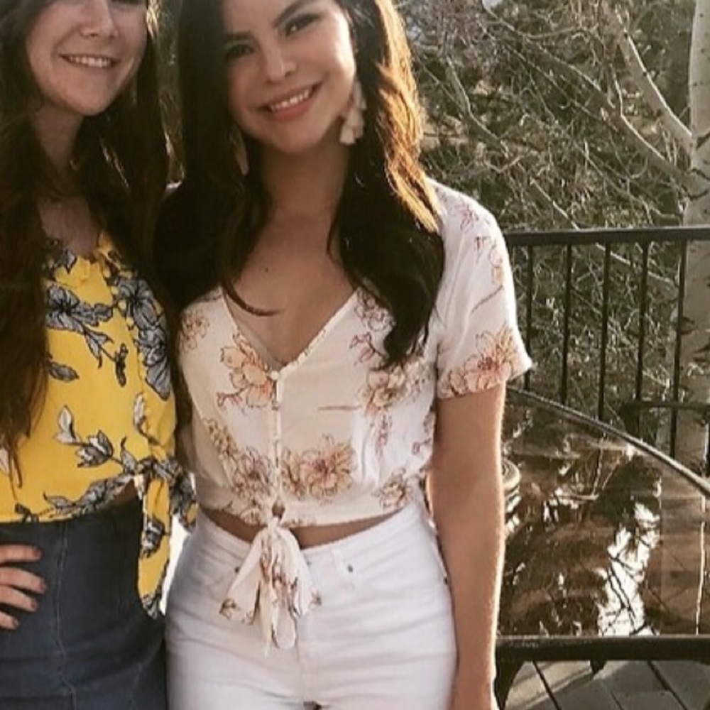 Floral crop top